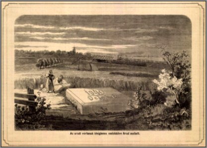 Aradi vértanúk emlékköve, Mo. és a Nagyvilág, 1874