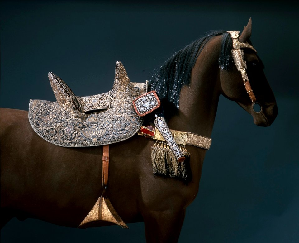 Arabisk-turkisk sadel som ägts av Gustav III - Livrustkammaren - 39395