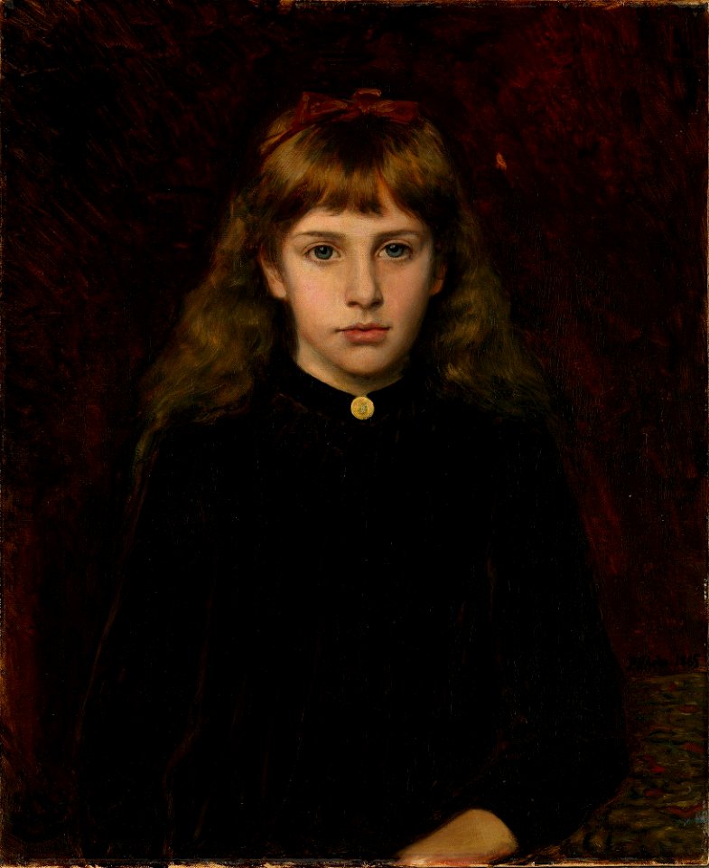 Peter Nicolai Arbo - Portrait of Dagny Kiær - NG.M.03398 - National Museum of Art, Architecture and Design