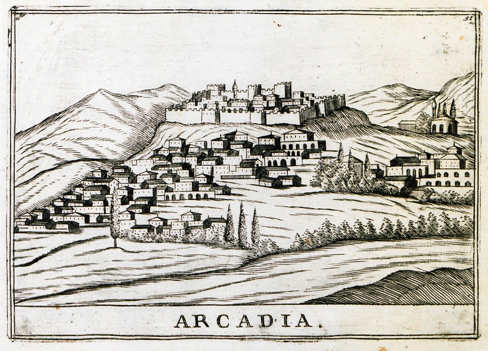Arcadia - Coronelli Vincenzo Maria - 1708