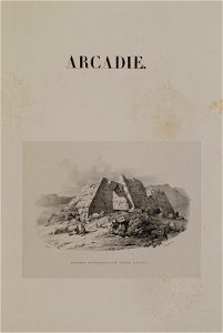Arcadie Ruine pyramidale près Argos - Stackelberg Otto Magnus Von - 1834