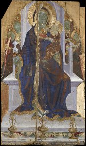 Arcangelo di Cola da Camerino - Virgin and Child with Angel - 1937.10 - Yale University Art Gallery