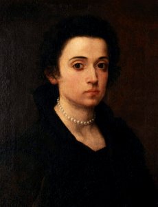 Arcangela Paladini - Self-portrait in Uffizi Gallery