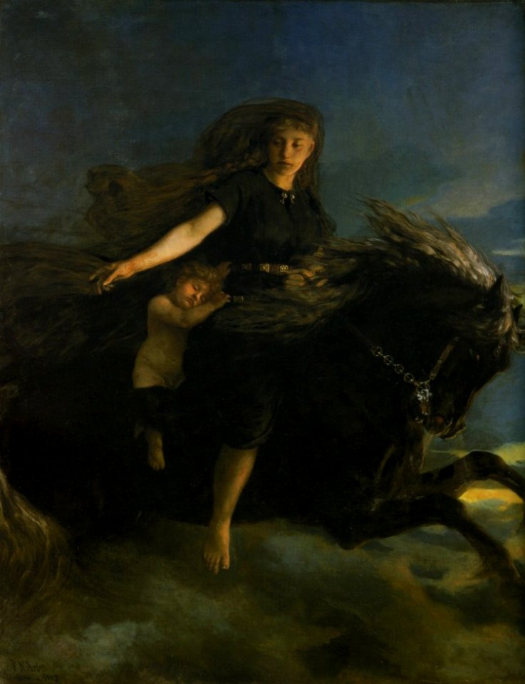 Peter Nicolai Arbo - Natten - Nasjonalmuseet - NG.M.03666