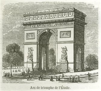 Arc de triomphe de l'Étoile, 1855
