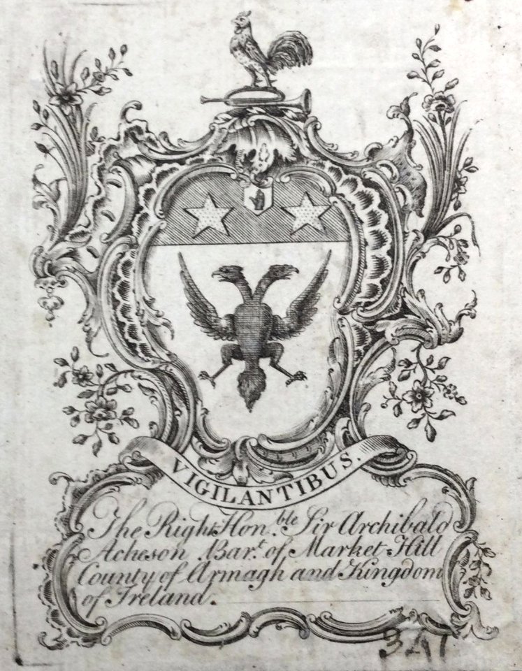 Archibald Acheson bookplate