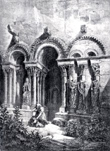 Arcaded gallery of the chapel of Lara of the Church of Santa María del Temple, Ceinos de Campos
