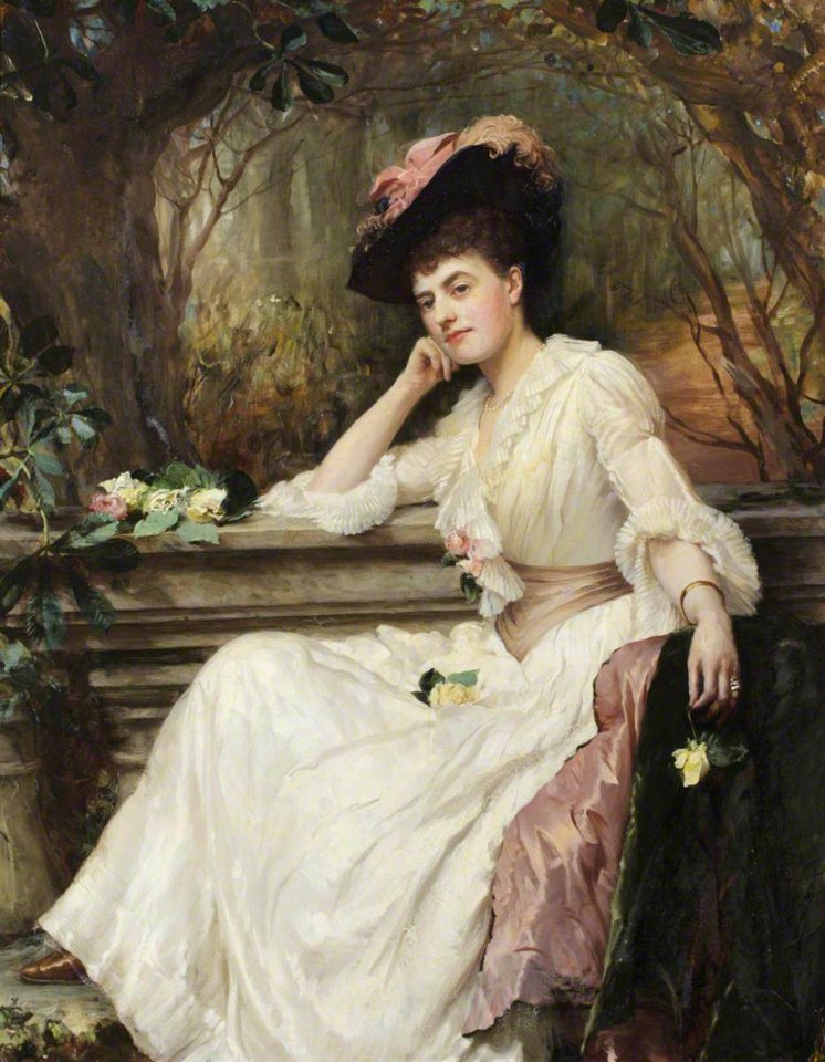 Archibald J. Stuart Wortley (1849-1905) - The Honourable Elizabeth Evelyn Harbord (1860–1957), Lady Hastings - 1276800 - National Trust