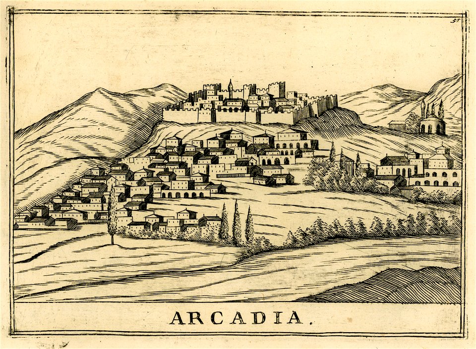 Arcadia - Coronelli Vincenzo - 1688