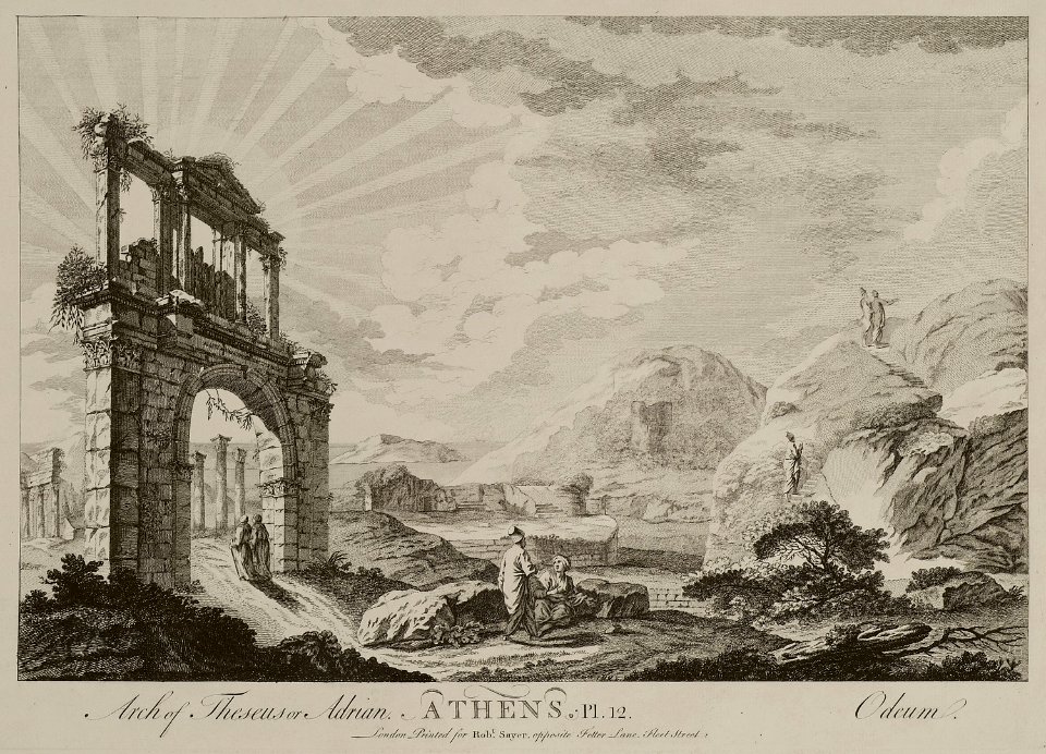 Arch of Theseus or Adrian Athens Odeum - Sayer Robert - 1759