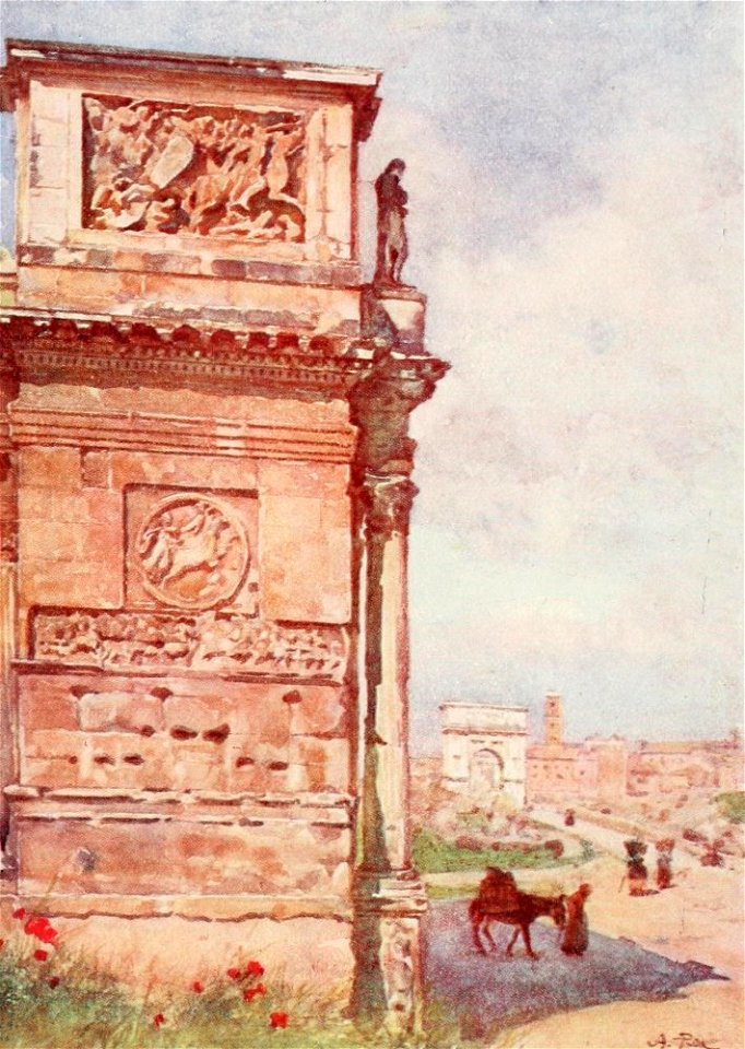 Arches of Titus and Constantine by Alberto Pisa (1905)