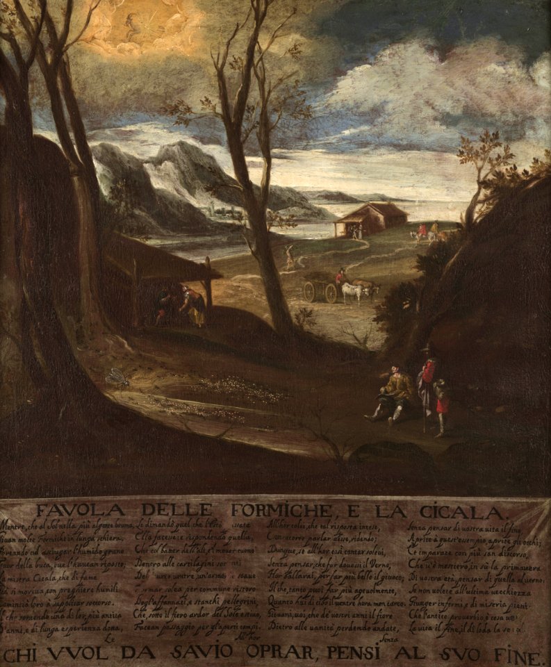 Basen o mravljah in murnu (ok. 1700)
