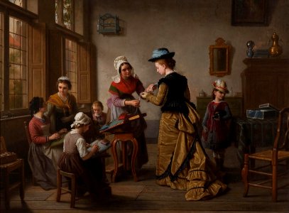 Basile de Loose - Bezoek aan het naaiatelier