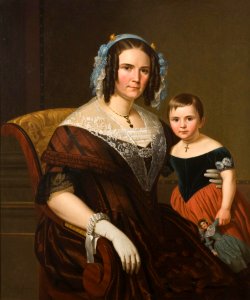 Basile de Loose - Portret van moeder en kind