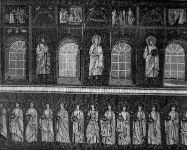 Basilica di Sant’Apollinare Nuovo Fatti della vita di Gesù Cristo Profeti e Martiri xilografia