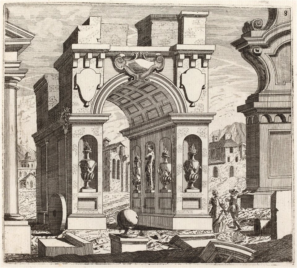 Architectural Fantasy with a Triumphal Arch