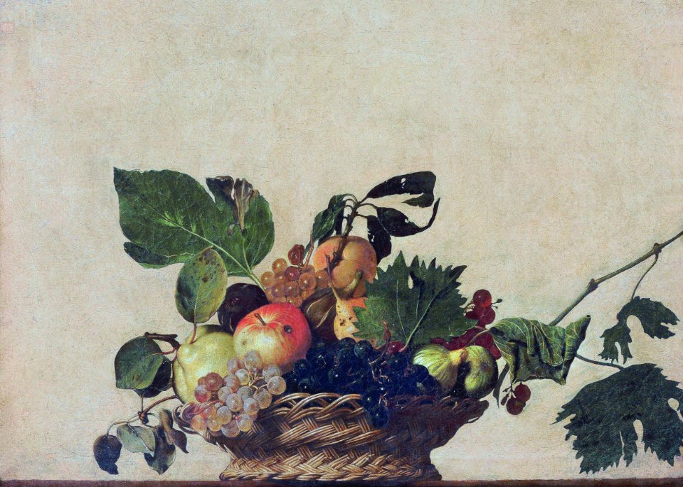 Basket of Fruit-Caravaggio (c.1595)FXD