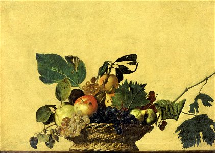 Basket of Fruit-Caravaggio (c.1595)