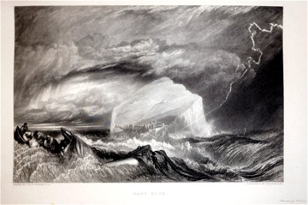 Bass rock by William Miller after Turner