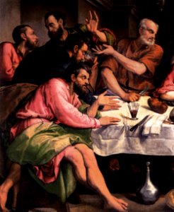 Jacopo da Ponte - The Last Supper (detail) - WGA01434. Free illustration for personal and commercial use.