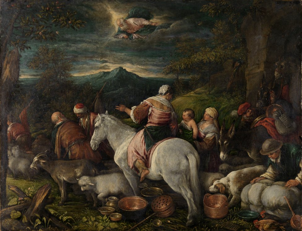 Francesco Bassano (il Giovane) - Abraham vertrekt uit Haran Rijksmuseum SK-A-3377