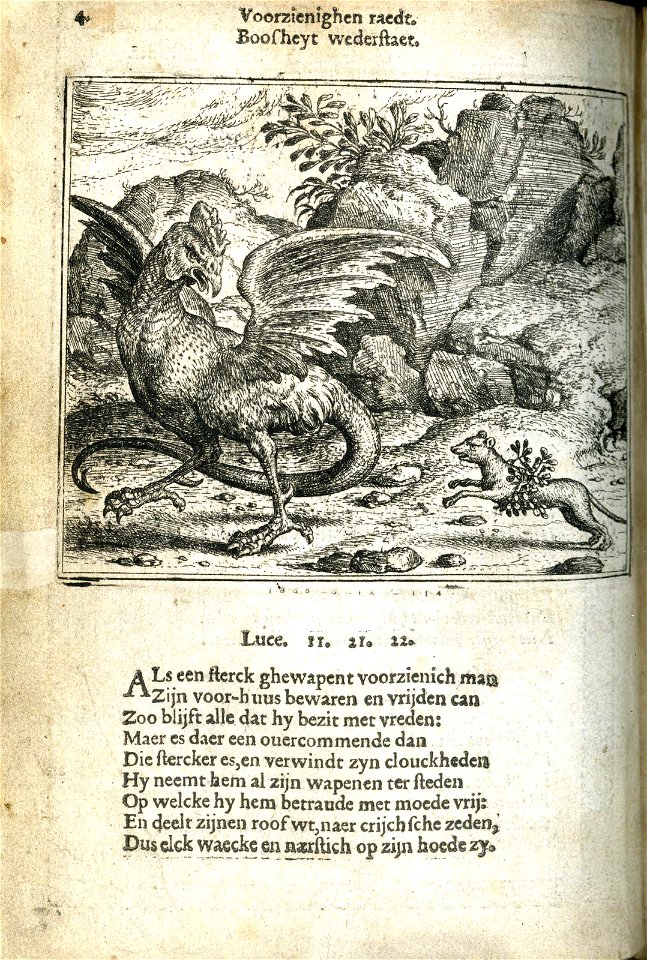 Basiliscus ende het Wezel (BM 1868,0612.114)