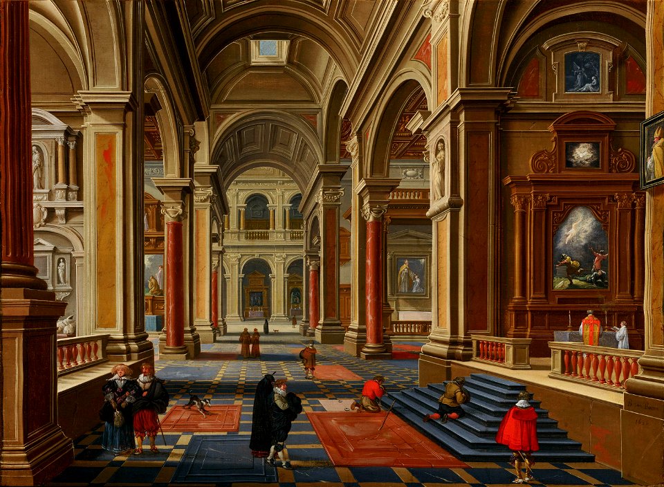 Interior of a Catholic Church by Bartholomeus van Bassen 9