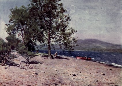 Bassenthwaite Lake - The English Lakes - A. Heaton Cooper. Free illustration for personal and commercial use.