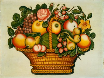 Basket of Fruit with Flowers G-001988-20120926
