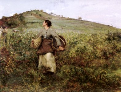 Jules Bastien-Lepage At Harvest Time
