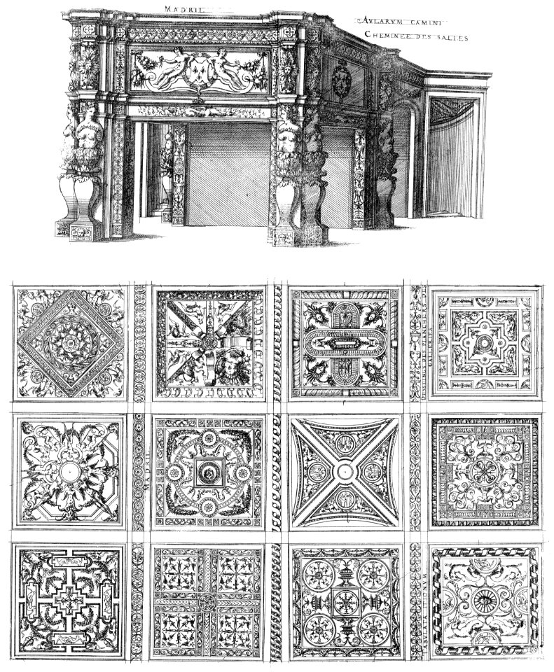 Bastiments v1 (Gregg 1972 p33) - Madrid fireplace and floor designs
