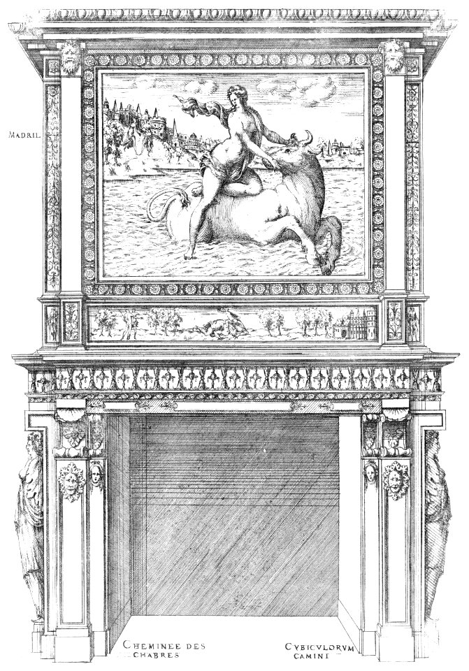 Bastiments v1 (Gregg 1972 p37) - Madrid fireplace design for a chamber