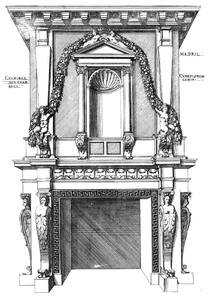 Bastiments v1 (Gregg 1972 p38) - Madrid fireplace design for a chamber