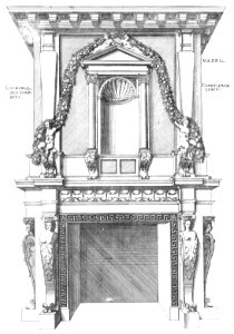 Bastiments v1 (Gregg 1972 p38) - Madrid fireplace design for a chamber