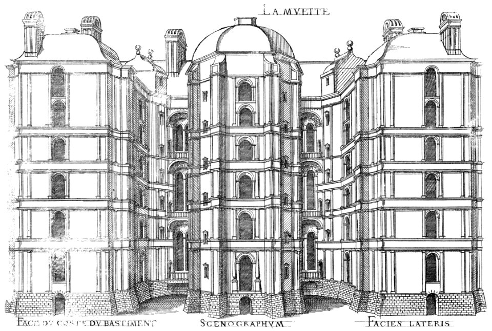 Bastiments v1 (Gregg 1972 p63b) - La Muette lateral facade