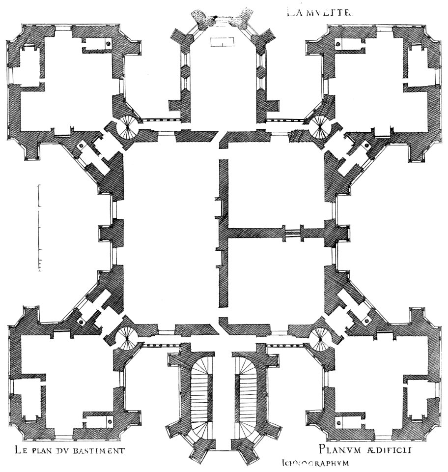 Bastiments v1 (Gregg 1972 p62) - La Muette plan