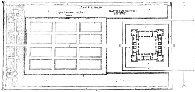 Bastiments v1 (Gregg 1972 p80) - Ancy-le-Franc general plan