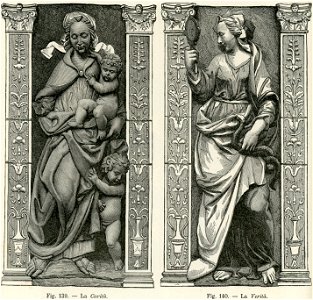 Bassorilievi in terracotta smaltata Della Robbia Ospedale del Ceppo