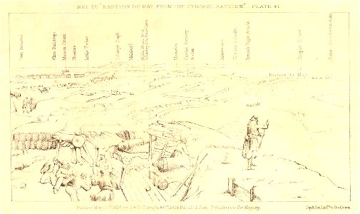 Bastion du Mât, from the Central Bastion (BM 1944,0405.2.79 1)
