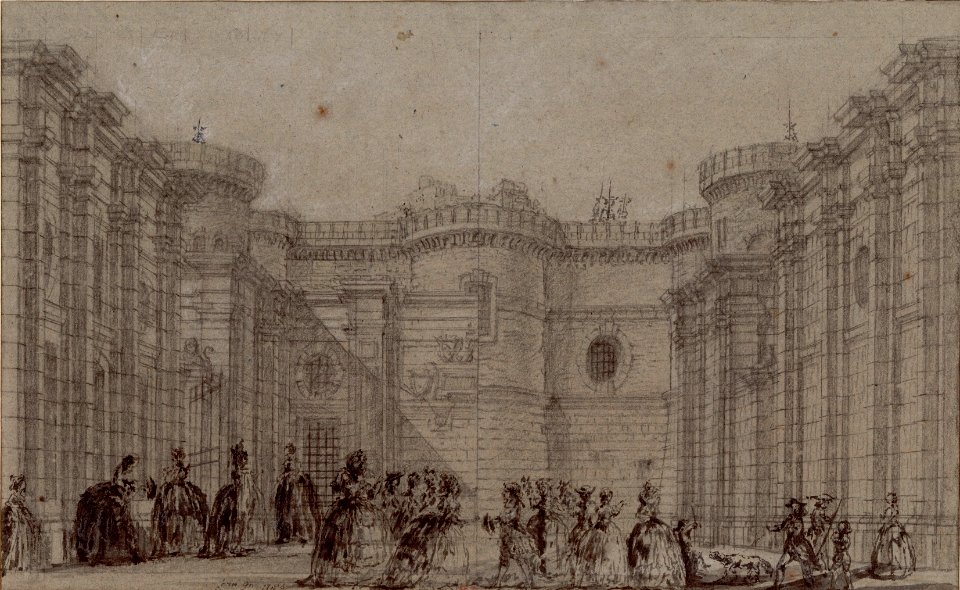 Bastille Courtyard 1785