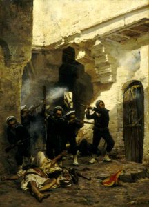 Bataille dans la Casbah