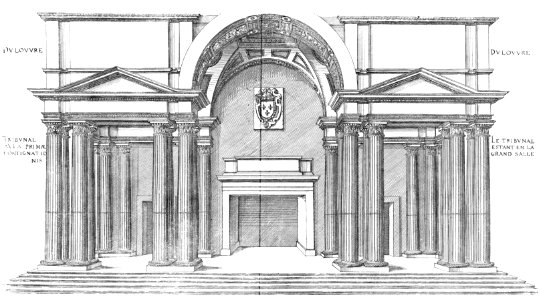 Bastiments v1 (Gregg 1972 p25) - Louvre large hall tribunal