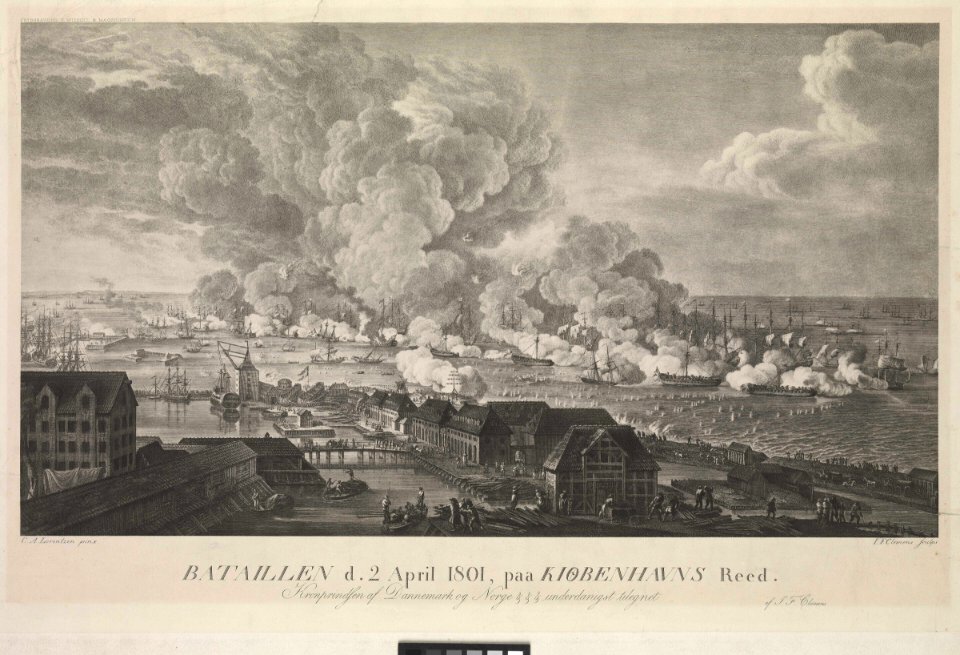 Bataillen d.2 April 1801, paa Kiobenhavns Reed (Battle of 2 April 1801 in Copenhagen Roads) RMG PY7975