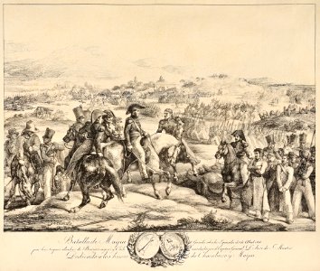 Batalla de Maipo. Litografía de Géricault