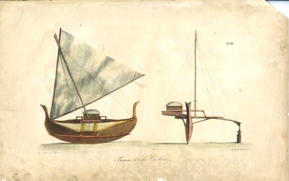 Bateau des iles Carolines (A boat from the Caroline Islands) (BM Oc2006,Prt.228)
