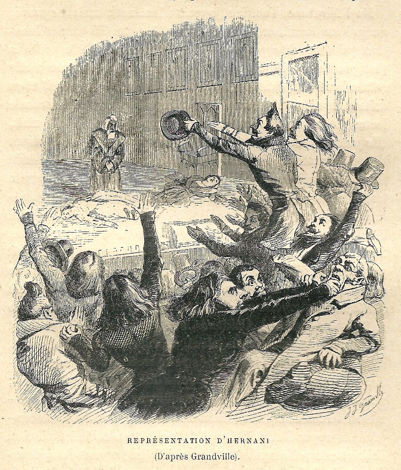 Bataille d'Hernani-dessin Grandville-01