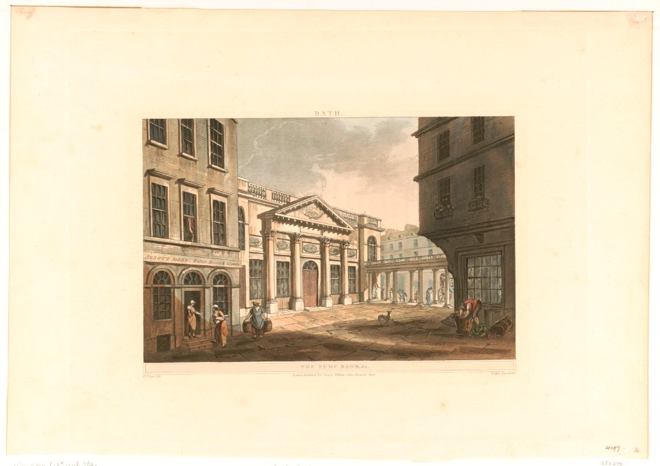 Bath - the pump room, &c - J. Nattes del. ; I. Hill aquatinta. LCCN2004679031