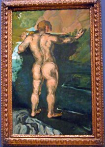 Bather and the Rocks (c.1860-1866) by Paul Cézanne