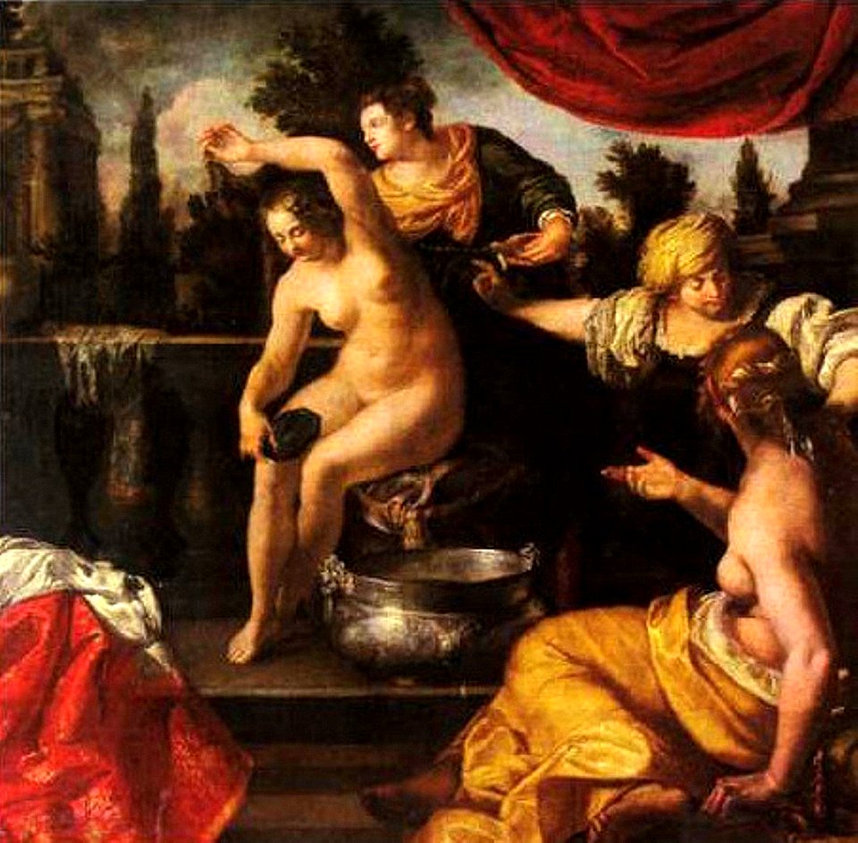 Bathsheba at Her Bath by Artemisia Gentileschi ca. 1640-1645 (Vienna)