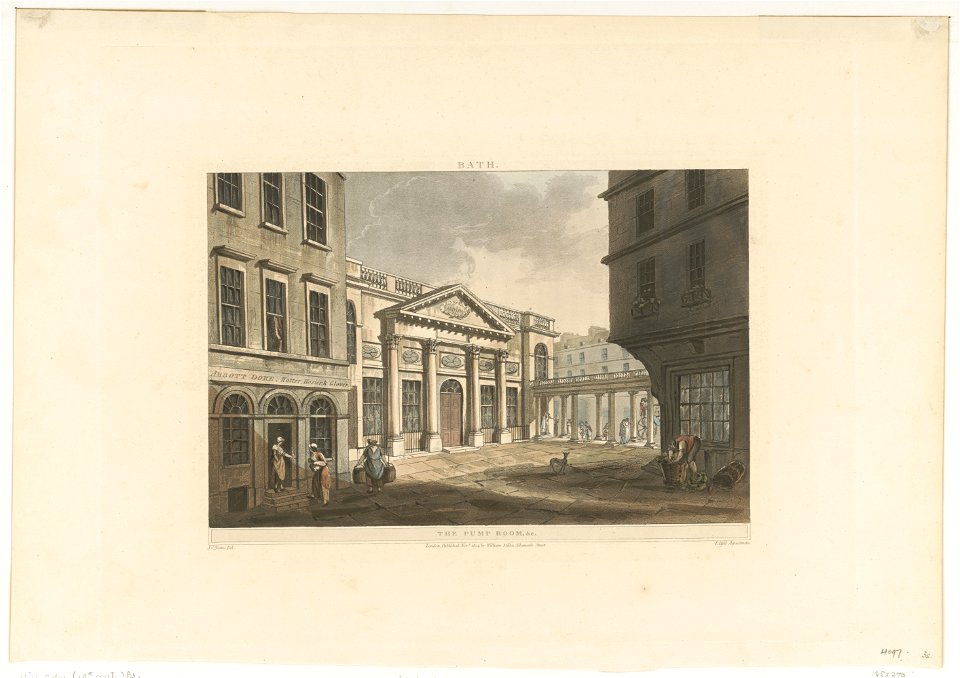 Bath - the pump room, &c - J. Nattes del. ; I. Hill aquatinta. LCCN2004679031